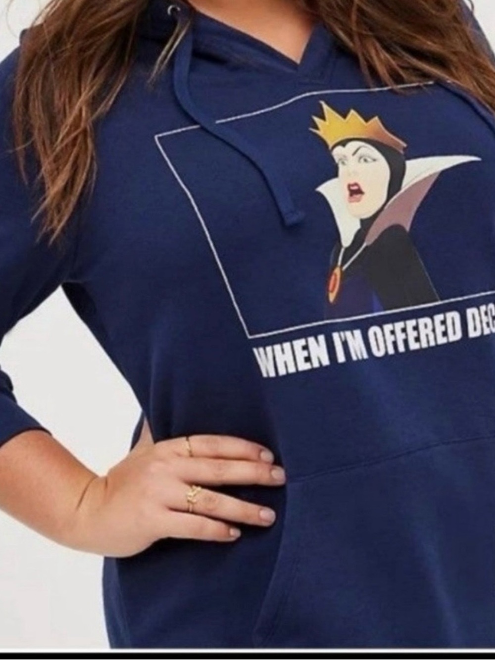 torrid Navy Blue Evil Queen Graphic Hoodie